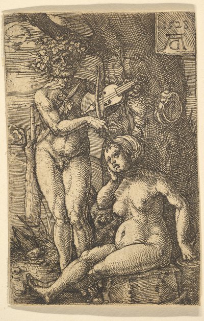 Orpheus ve Eurydice, 1528. by Heinrich Aldegrever