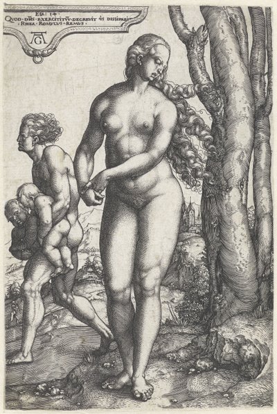 rhea silvia by Heinrich Aldegrever