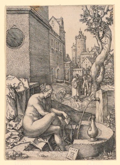 Susanna ve Yaşlılar by Heinrich Aldegrever