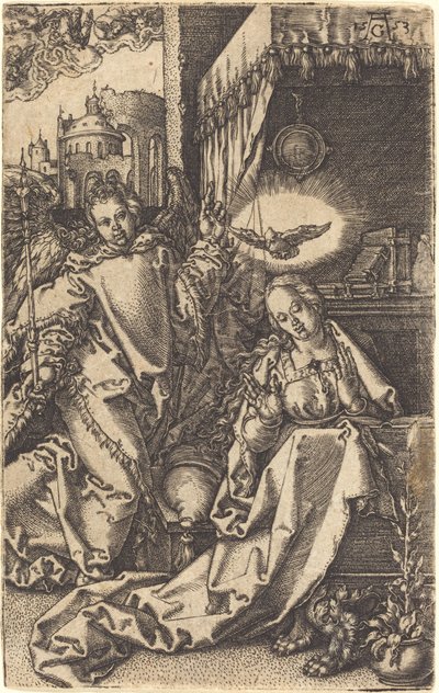 Müjde, 1553. by Heinrich Aldegrever
