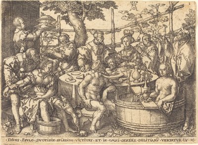 Masadaki Zengin Adam, 1554. by Heinrich Aldegrever