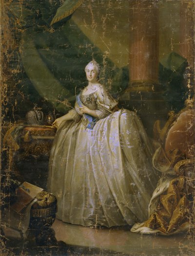 İmparatoriçe Catherine II'nin Portresi 1729-1796, 1765 by Heinrich Buchholz