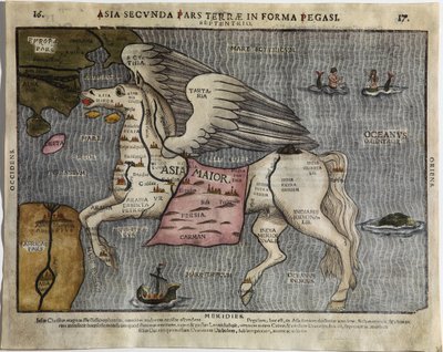 Pegasus Şeklinde Asya by Heinrich Bünting