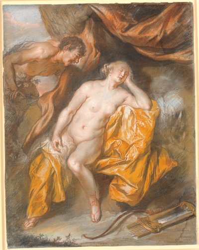 Jüpiter ve Antiope by Heinrich Dittmers