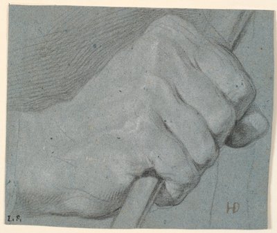 Bir sopanın etrafına bağlanmış el çalışması by Heinrich Dittmers