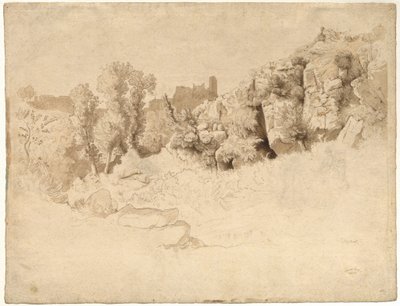 Olevano yakınlarındaki Kaya Oluşumları by Heinrich Dreber