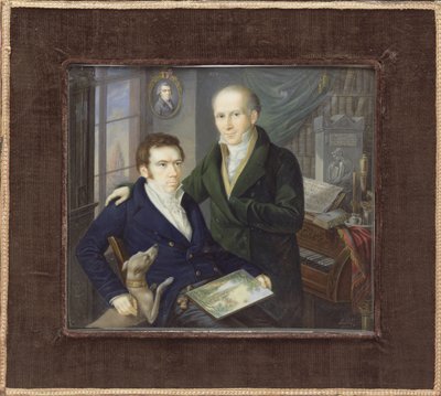 Joseph ve Karl August von Klein, yak. 1810-15. by Heinrich Franz Schalck