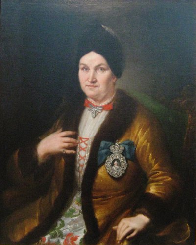 Natalya Demyanovna Razumovskaya, 1746 by Heinrich Gottlieb Häuser
