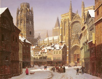 Hollandalı Katedral Kasabası by Heinrich Hansen