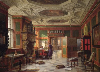 Rosenburg Sarayı'nın iç kısmı, Kopenhag by Heinrich Hansen