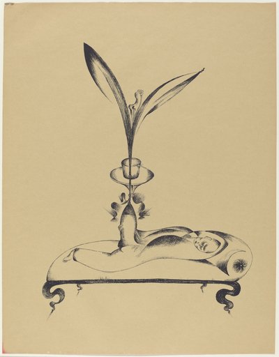 Tahta Bacaklı Adam Rüyada by Heinrich Hoerle