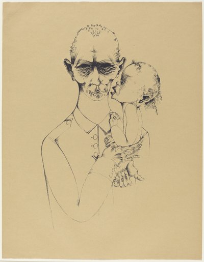 Der Vater (Baba) by Heinrich Hoerle