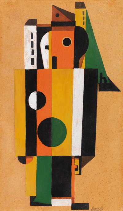 Karşılaşma, 1925. by Heinrich Hoerle