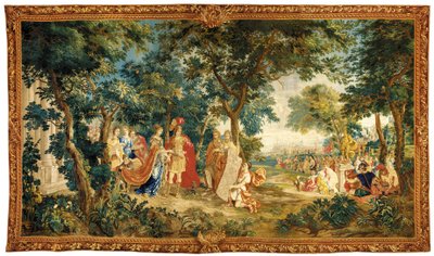 Bir Brüksel Tarihi Goblen, 17. yüzyılın sonları (yün ve ipek) by Heinrich II Reydams