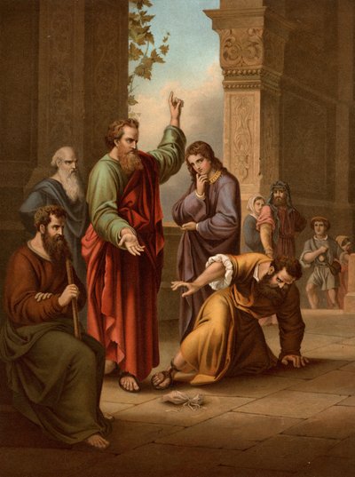 Ananias ve Sapphira by Heinrich Jenny