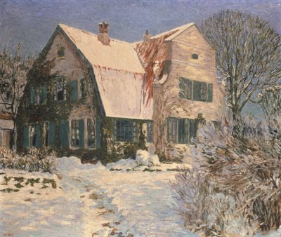 Kar Altında Ev ve Bahçe by Heinrich Vogeler