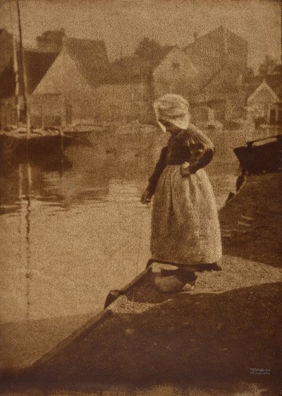 Manzarada Hollandalı Kız by Heinrich Kuhn