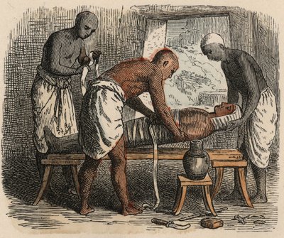 Eski Mısır: Mumyanın Sarılması, 1866 by Heinrich Leutemann