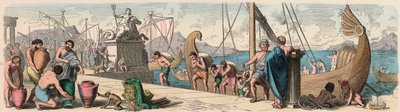 Antik Yunanistan: Deniz yoluyla ticaret by Heinrich Leutemann