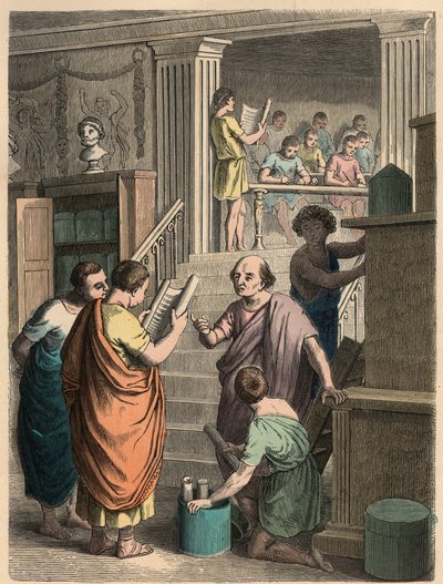Antik Roma: Kitap satmak ve üretmek by Heinrich Leutemann
