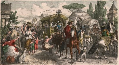 Antik Roma: İmparatorluk Döneminde Via Appia (Appian Yolu) by Heinrich Leutemann