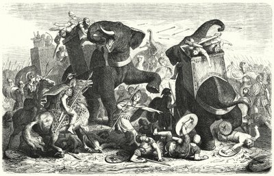 Gazze Savaşı, MÖ 312 (gravür) by Heinrich Leutemann