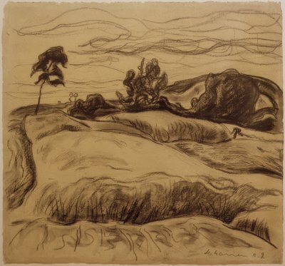 tepelik manzara by Heinrich Nauen