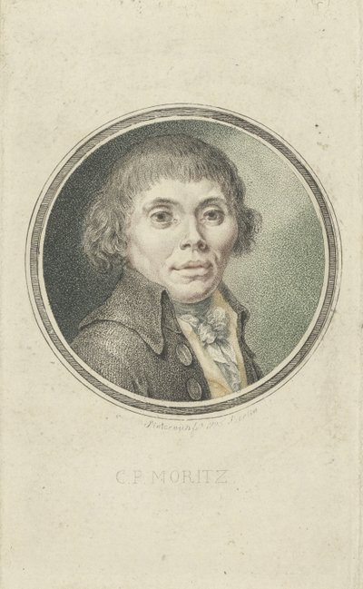 Karl Philipp Moritz'in Portresi 1756-1793, 1795. by Heinrich Sintzenich