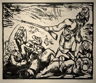 savaş sahnesi by Heinrich Steinhagen