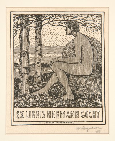 Kitapçık: Eks Libris Hermann Gocht by Heinrich Vogeler