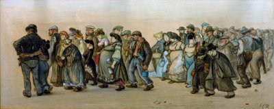 Spandau işçi treni by Heinrich Zille