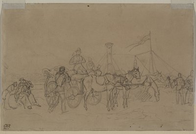 Ren Buharlı Pişirici Yolcuları (verso) by Heinrich von Mayr