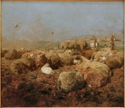 Kalemdeki koyun by Heinrich von Zügel