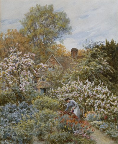 Baharda Bir Bahçe by Helen Allingham