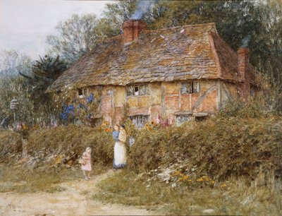 Eski Bir Surrey Kulübesi by Helen Allingham
