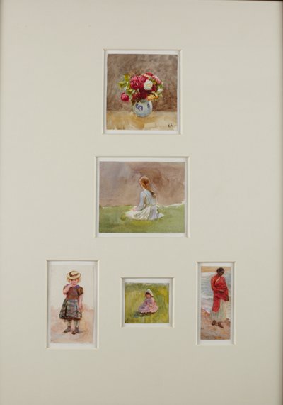 Beş eskiz (kağıt üzerine sulu boya) by Helen Allingham