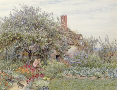 Hambledon yakınlarında (kağıt üzerinde wc) by Helen Allingham