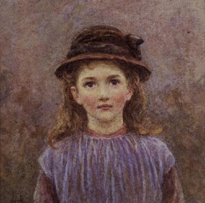 Genç Bir Kızın Portresi by Helen Allingham