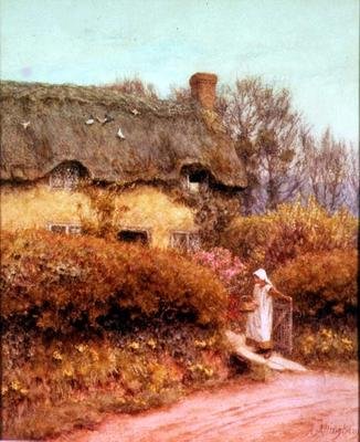 Kulübe Kapısı by Helen Allingham