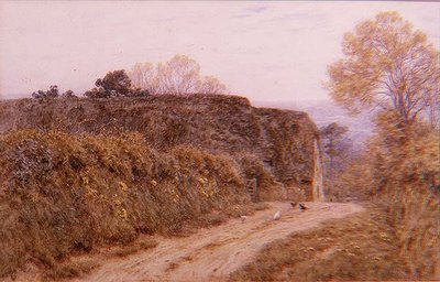 Eski ahır, Beaminster, Dorset by Helen Allingham