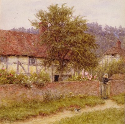 Sokak Kedisi, 1891 dolayları (tuval üzerine yağlı boya) by Helen Allingham