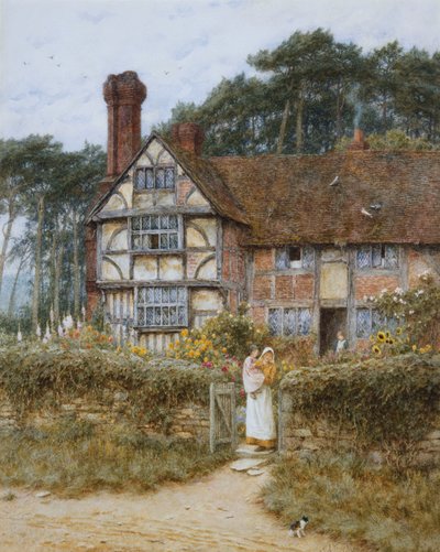Unstead Çiftliği, Godalming by Helen Allingham