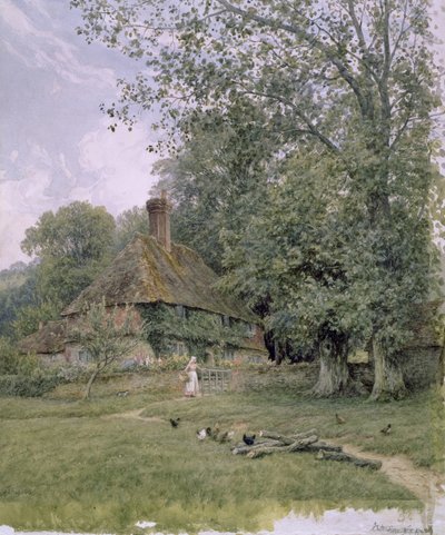 Valewood Çiftliği, 1891 by Helen Allingham