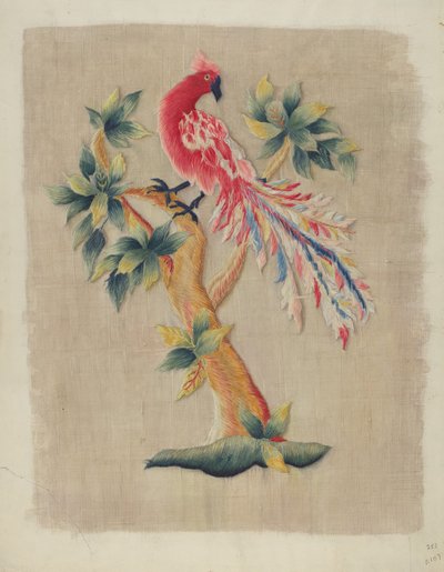 Yatak Perdesi Bölümü, c. 1937. by Helen E. Gilman