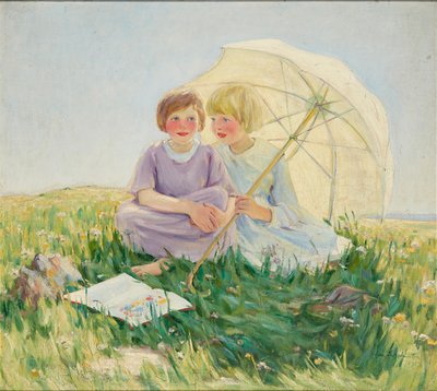 Şemsiye (tuval üzerine yağlı boya) by Helen S. Johnston