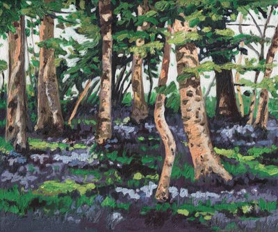 Bluebell ahşap, 2009, by Helen White