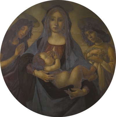 Aziz John ve bir Melek ile Bakire ve Çocuk (Botticelli