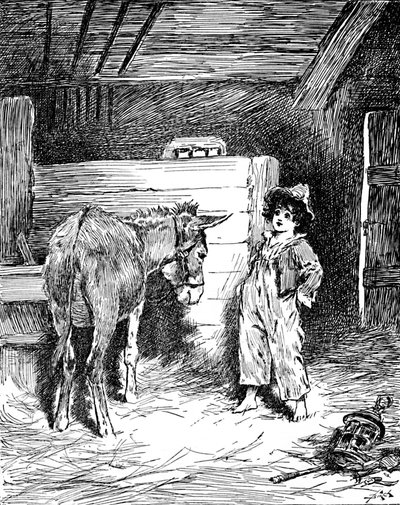 Piccino ve Arkadaşı Eşek, c1900 by Helena J. Maguire