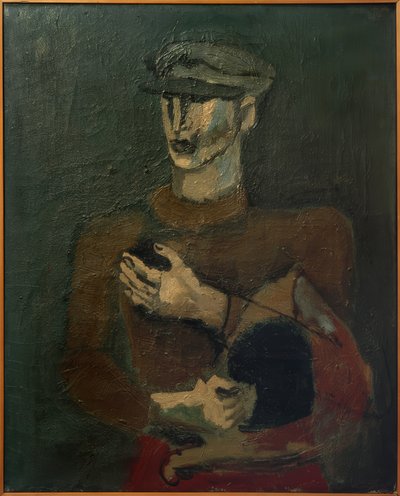 Altı peni şapkalı genç adam by Helmut Kolle
