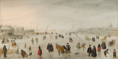 Buzda Bir Sahne by Hendrick Avercamp